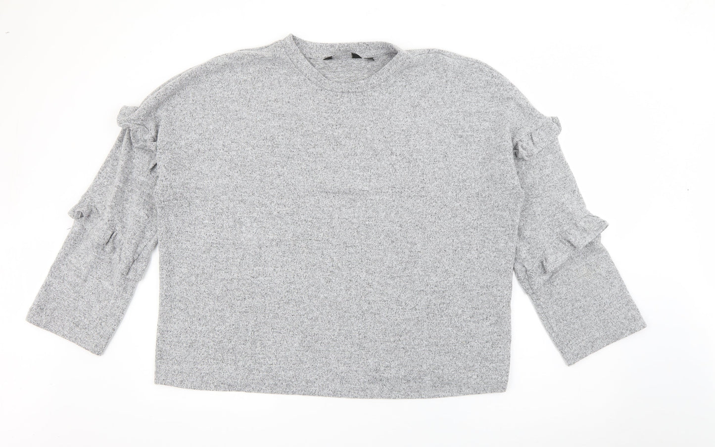 Dorothy Perkins Womens Grey Crew Neck  Polyester Pullover Jumper Size 18