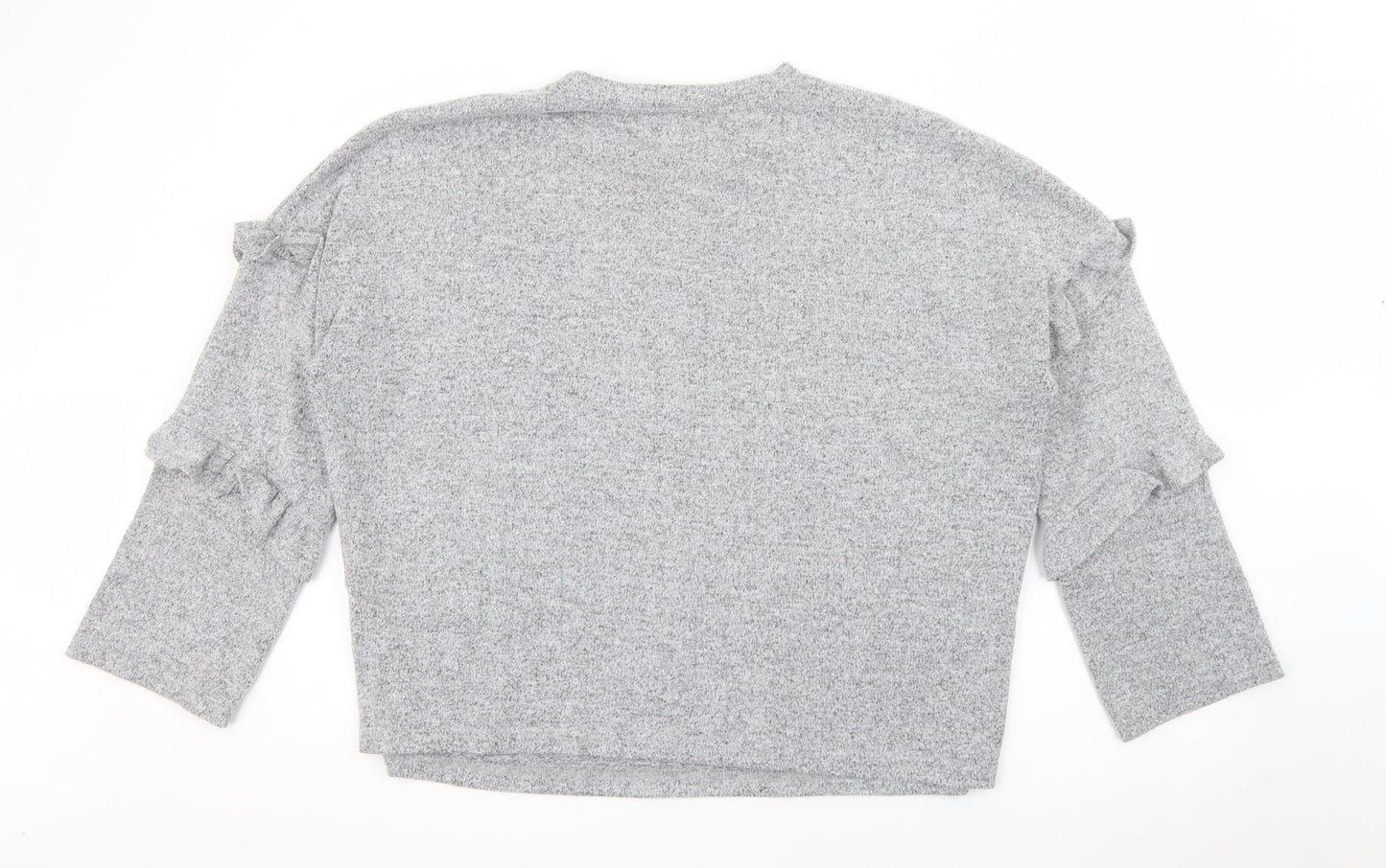 Dorothy Perkins Womens Grey Crew Neck  Polyester Pullover Jumper Size 18