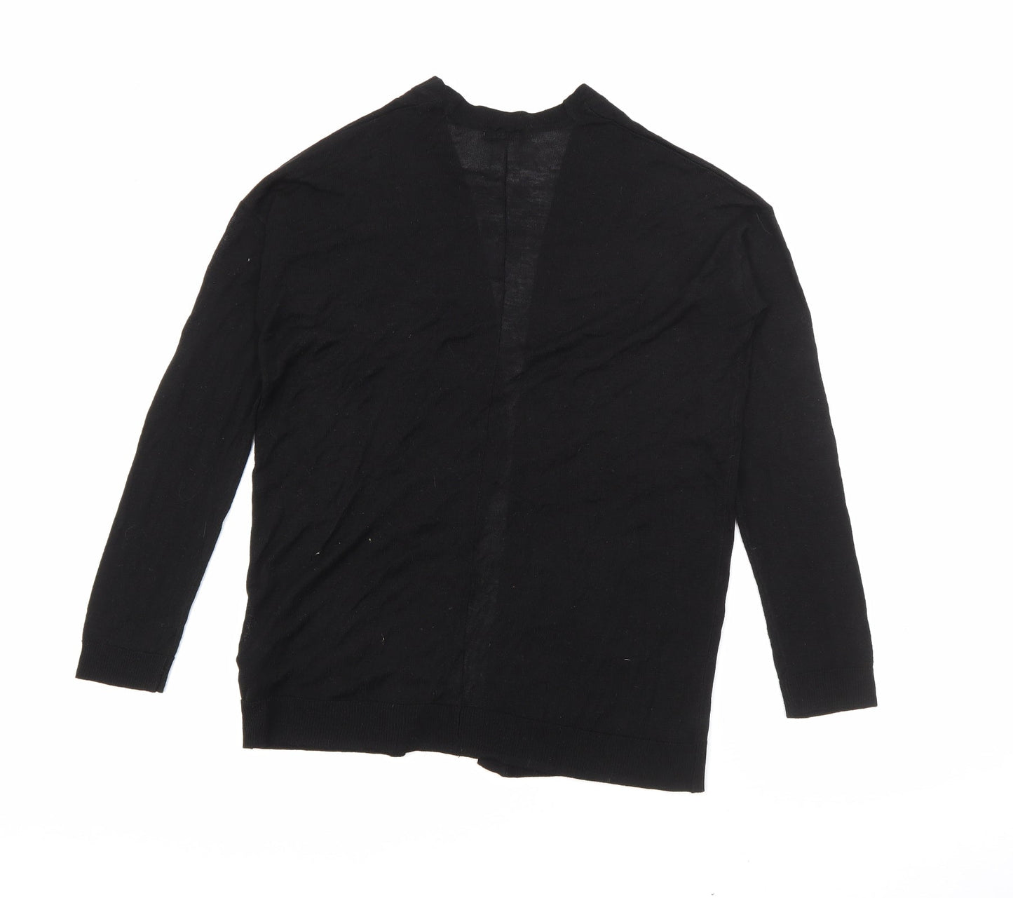 H&M Womens Black V-Neck  Acrylic Cardigan Jumper Size XS