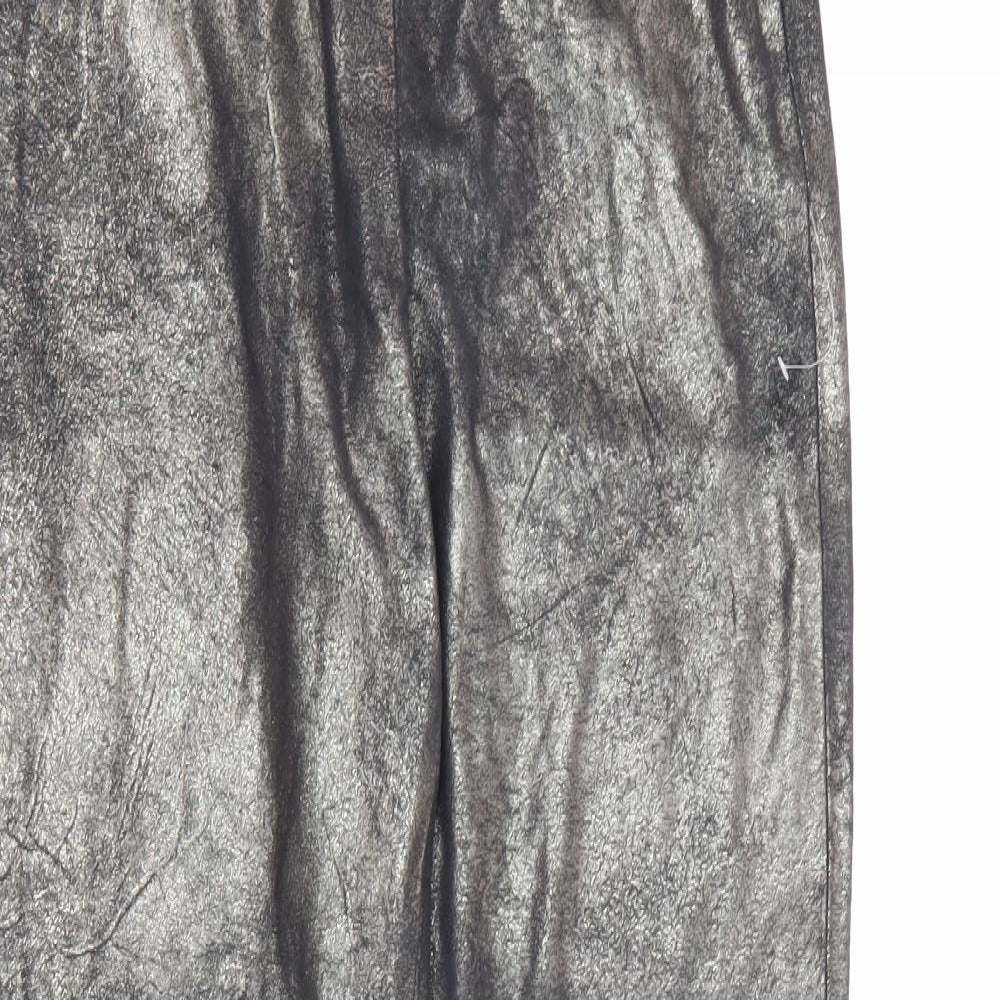 Zara Womens Gold  Polyester Pedal Pusher Leggings Size XS L27 in