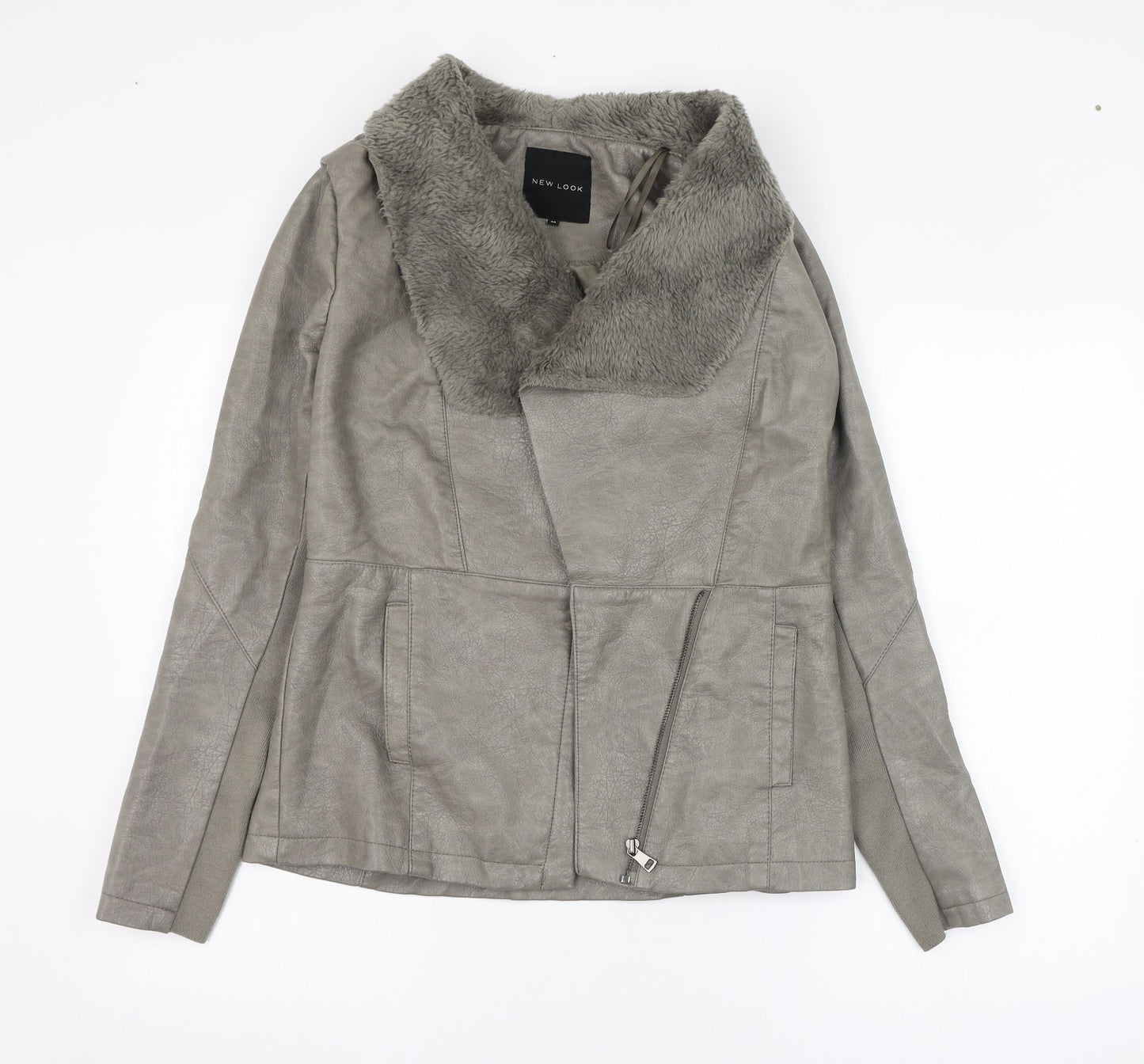 New Look Womens Grey   Jacket  Size 10  Zip
