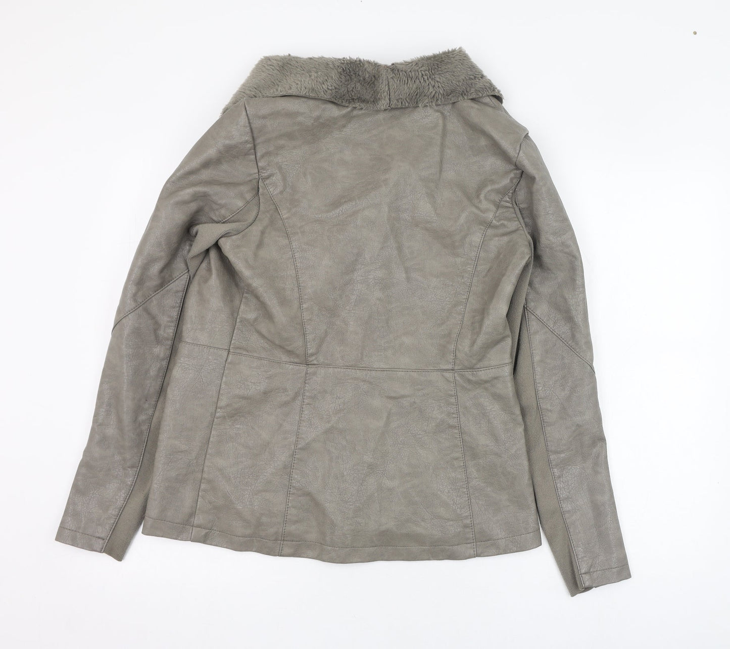 New Look Womens Grey   Jacket  Size 10  Zip