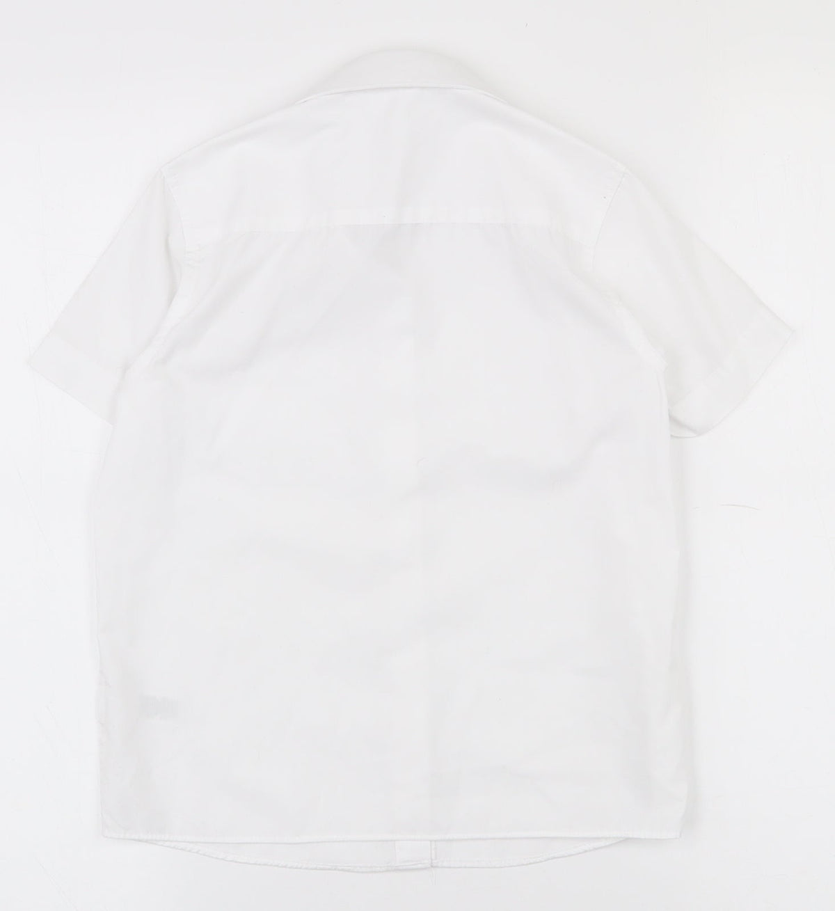 Dunnes Stores Girls White  Polyester Basic Button-Up Size 5-6 Years Collared Button - School wear