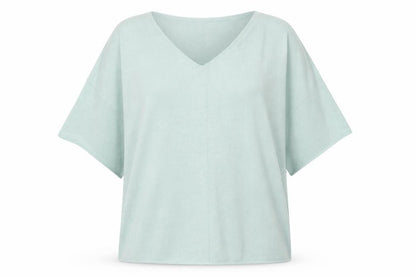 F&F Womens Green V-Neck  Viscose Pullover Jumper Size M