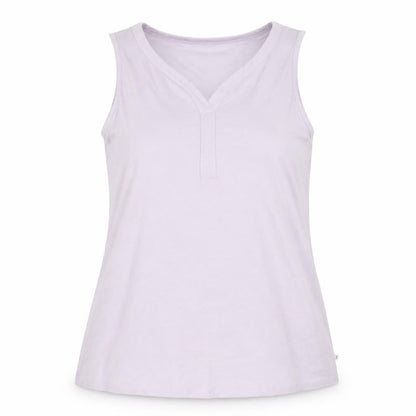 Zhenzi Womens Purple  Viscose Basic Tank Size M Round Neck