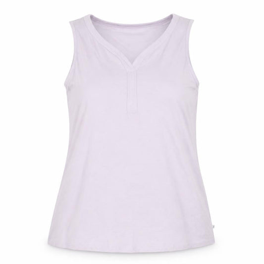 Zhenzi Womens Purple  Viscose Basic Tank Size M Round Neck