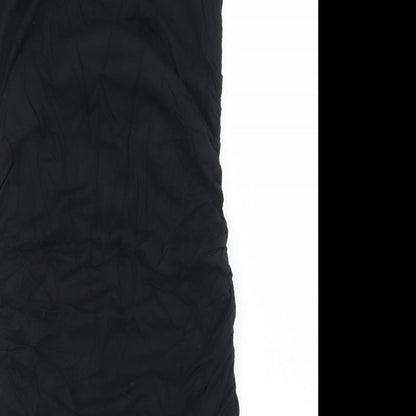 Preloved West One Womens Black  Viscose Bodycon  Size 8  Round Neck - Label