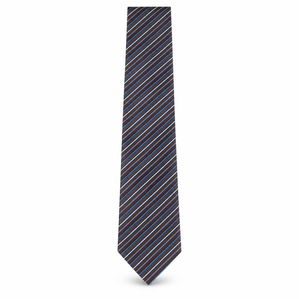 Marks & Spencer Mens Multicoloured Striped Polyester Pointed Tie One Size