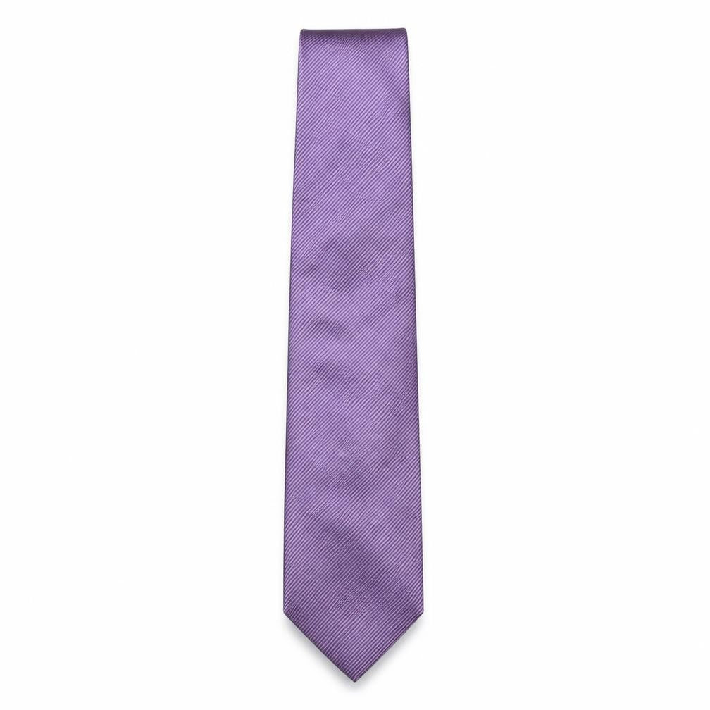 Marks & Spencer Mens Purple Striped Polyester Pointed Tie One Size