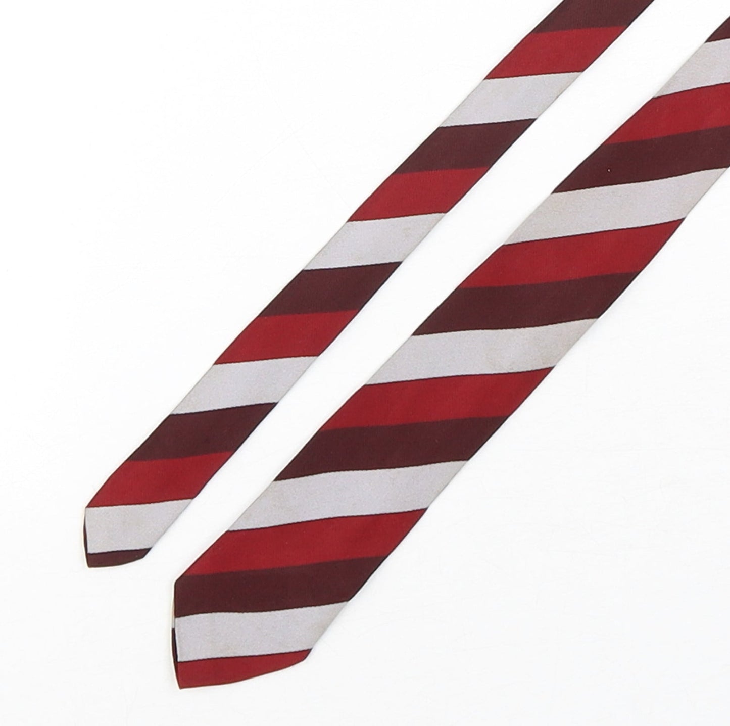 Prova Mens Multicoloured Striped Polyester Pointed Tie One Size