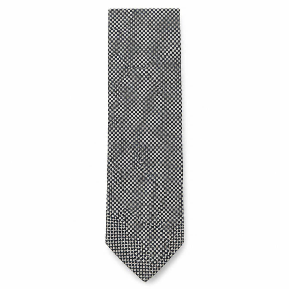 Preworn Mens Multicoloured Plaids & Checks Polyester Pointed Tie One Size