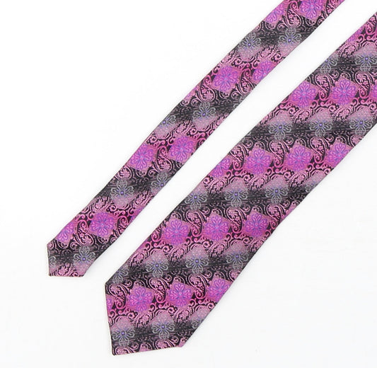 Paul Williams Mens Multicoloured Floral Silk Pointed Tie One Size