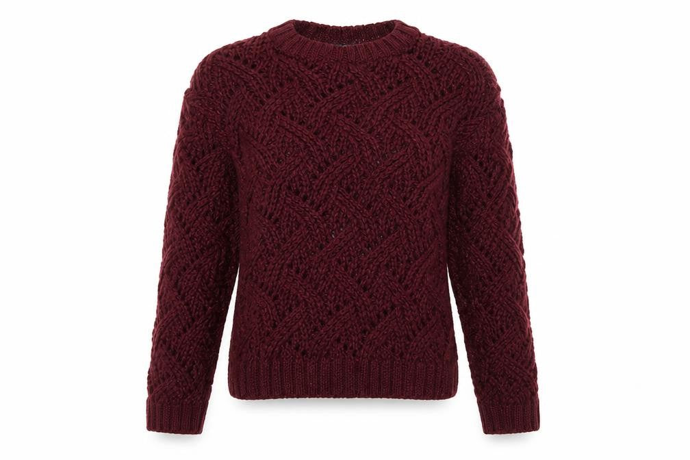 Venus Womens Purple Crew Neck  Acrylic Pullover Jumper Size M