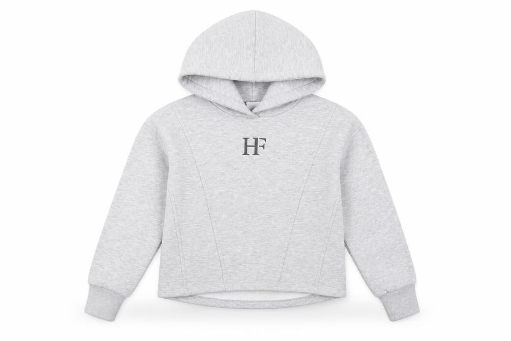 Holyfield Womens Grey  Polyester Pullover Hoodie Size 8  Pullover - Cropped