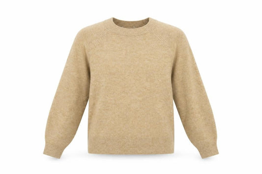 Tu Womens Beige Crew Neck  Acrylic Pullover Jumper Size 12