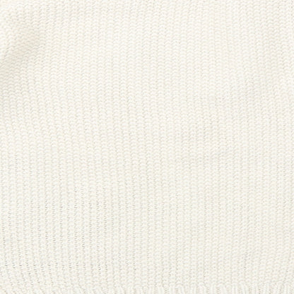 H&M Womens Beige Crew Neck  Acrylic Pullover Jumper Size S