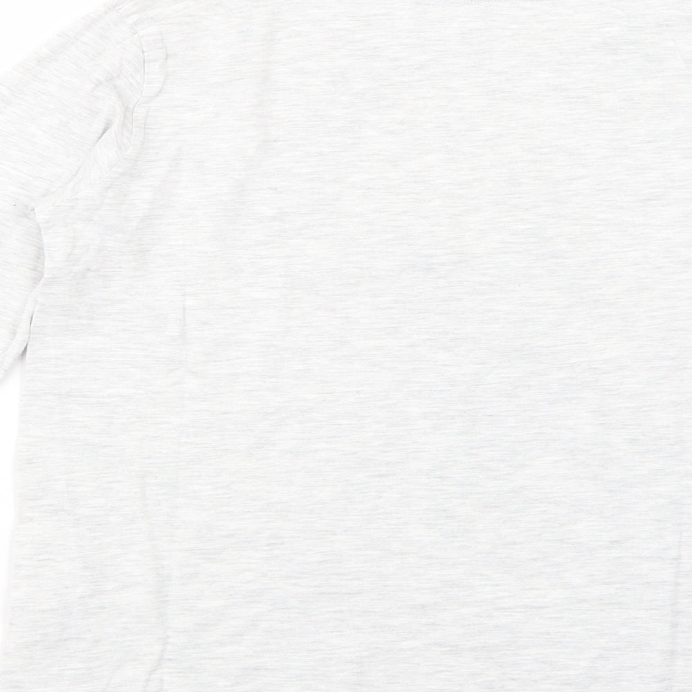 Cool  Boys Grey  Cotton Basic T-Shirt Size 10-11 Years Crew Neck Pullover - Sk8 Board