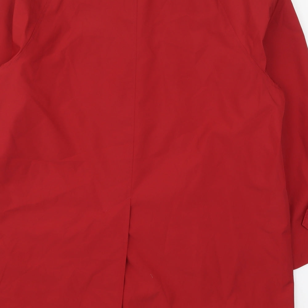 Dannimac Womens Red   Overcoat Coat Size M  Button