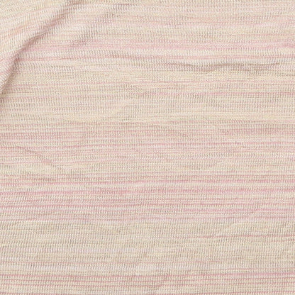 Marks & Spencer Womens Pink Crew Neck Striped Polyester Pullover Jumper Size 8