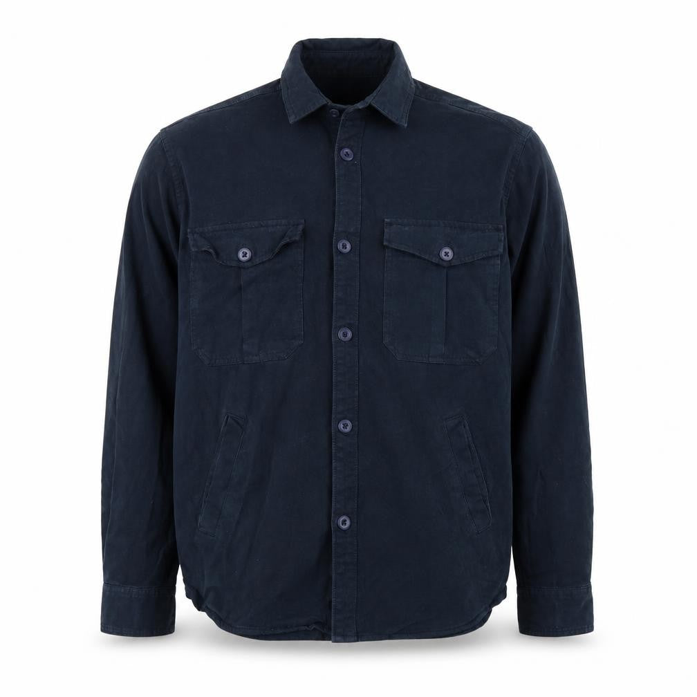 Pull&Bear Mens Blue  Cotton  Button-Up Size S Collared Button