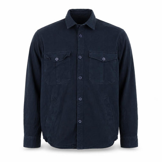Pull&Bear Mens Blue  Cotton  Button-Up Size S Collared Button