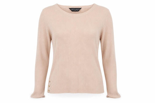 Dorothy Perkins Womens Pink Round Neck  Acrylic Pullover Jumper Size 12