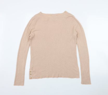 Dorothy Perkins Womens Pink Round Neck  Acrylic Pullover Jumper Size 12