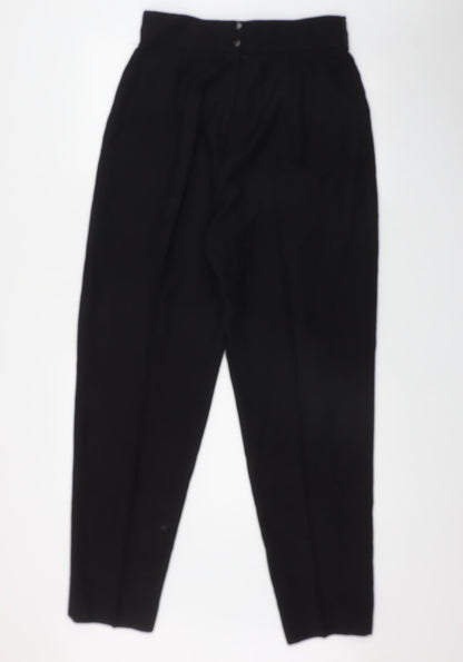 Richards Womens Black  Polyester Trousers  Size 16 L29 in Regular Zip