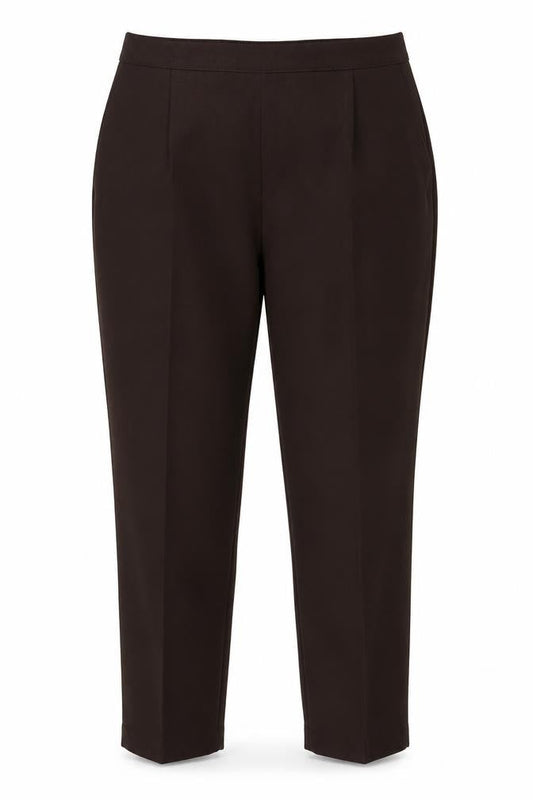 Preworn Womens Brown  Polyester Trousers  Size 16 L25 in Regular