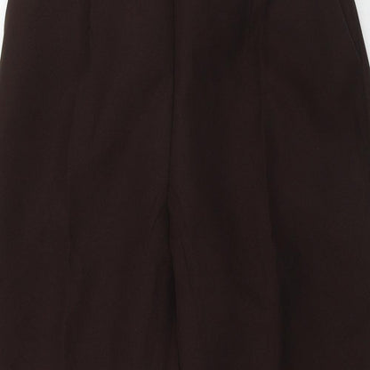 Preworn Womens Brown  Polyester Trousers  Size 16 L25 in Regular