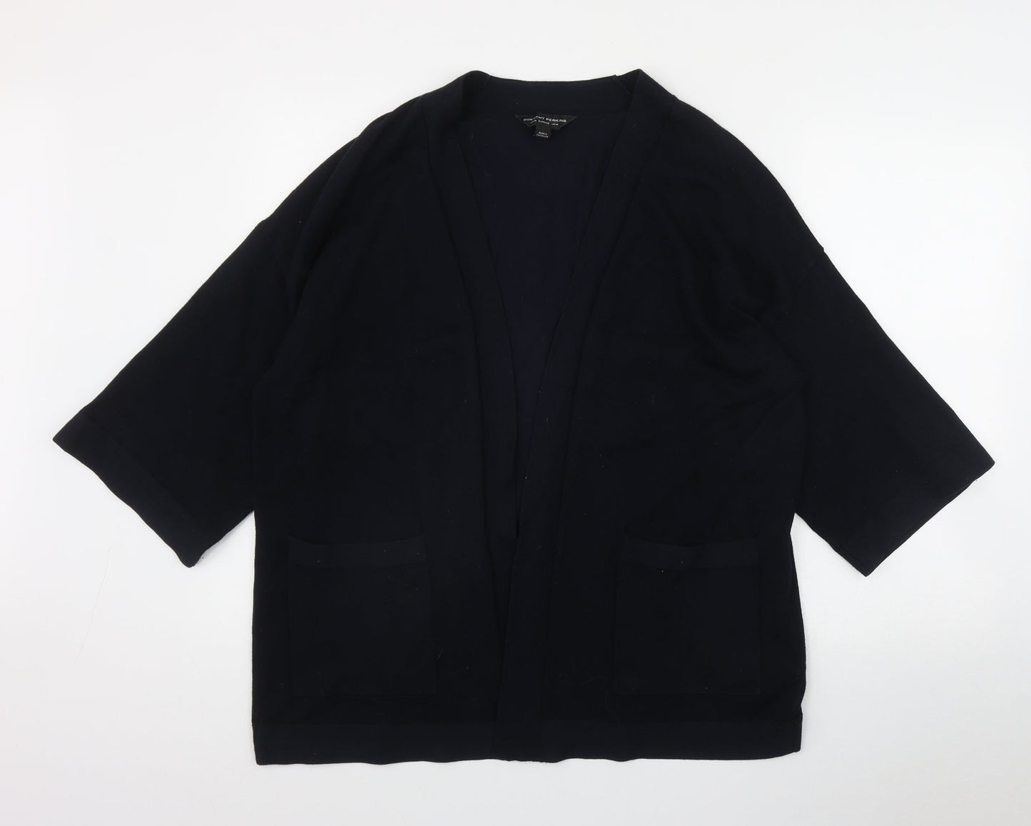 Dorothy Perkins Womens Blue V-Neck  Viscose Cardigan Jumper Size 14