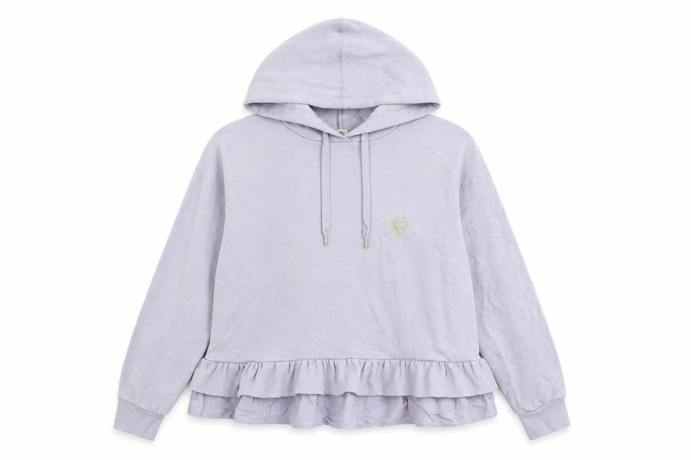 River Island Womens Purple  Cotton Pullover Hoodie Size S  Pullover