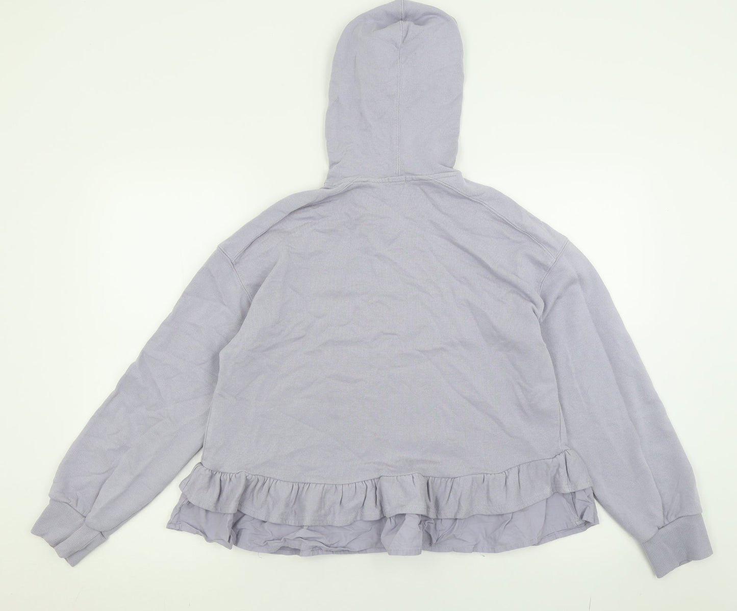 River Island Womens Purple  Cotton Pullover Hoodie Size S  Pullover
