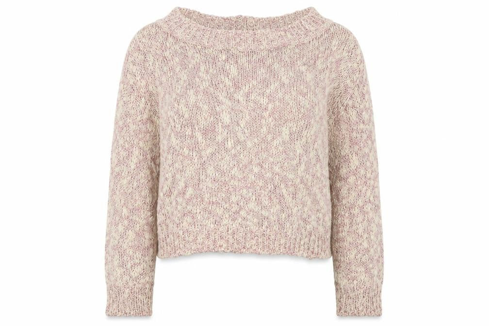 Marks & Spencer Womens Pink Crew Neck  Cotton Pullover Jumper Size M