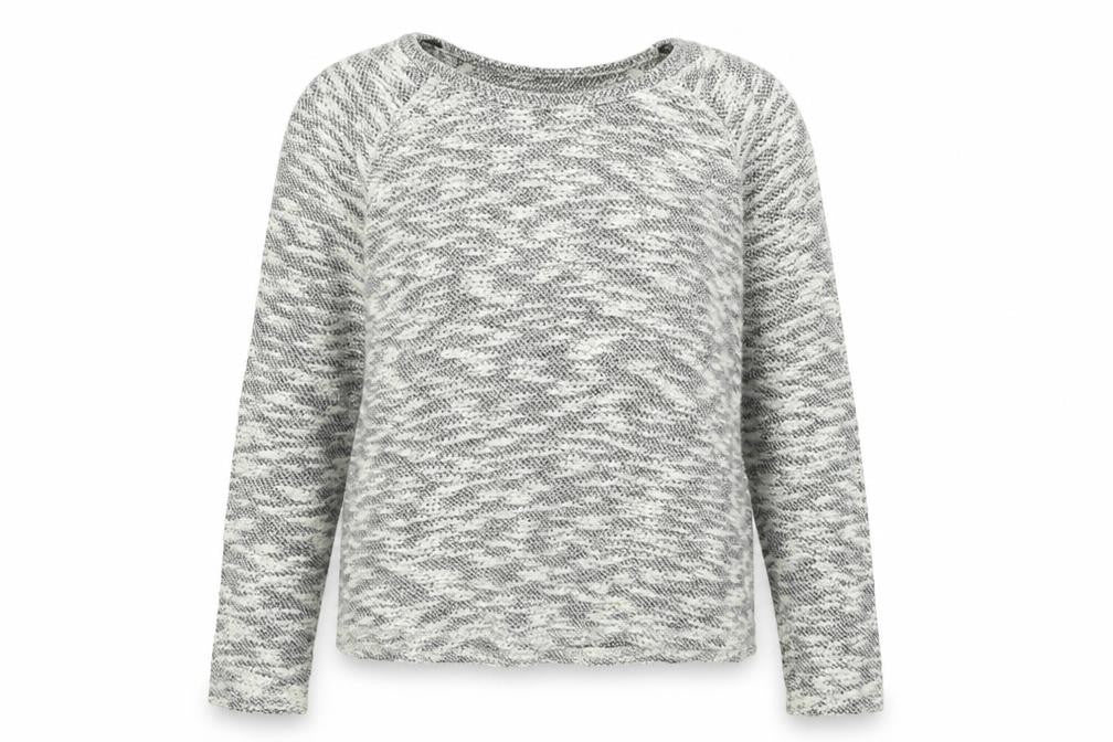 Woolworths Womens Grey Crew Neck  Cotton Pullover Jumper Size M