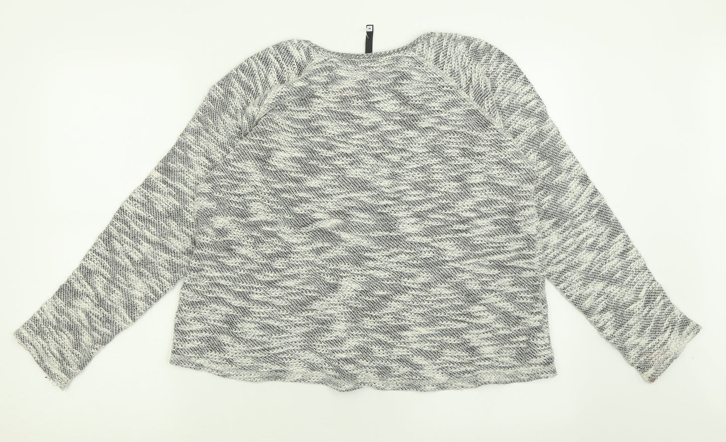 Woolworths Womens Grey Crew Neck  Cotton Pullover Jumper Size M
