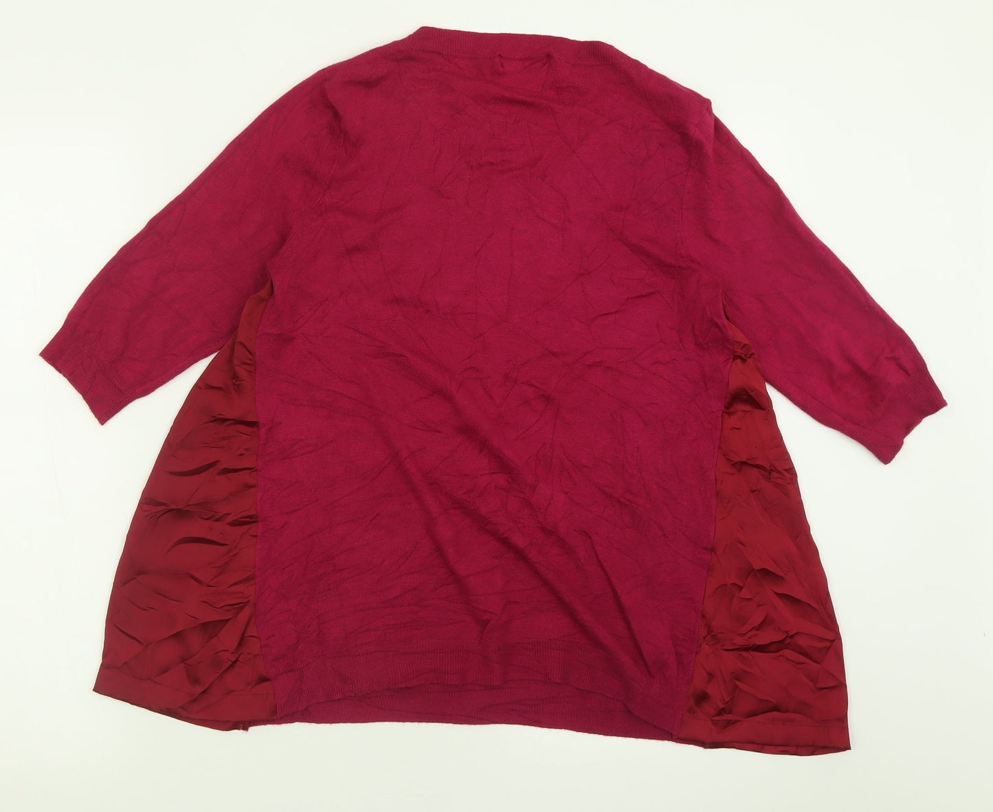 TU Womens Pink Crew Neck  Viscose Pullover Jumper Size 12