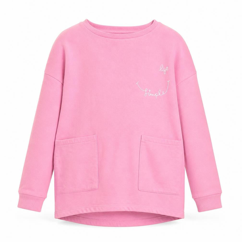 TU Girls Pink  Cotton Pullover Sweatshirt Size 9 Years  Pullover - Keep Life Simple