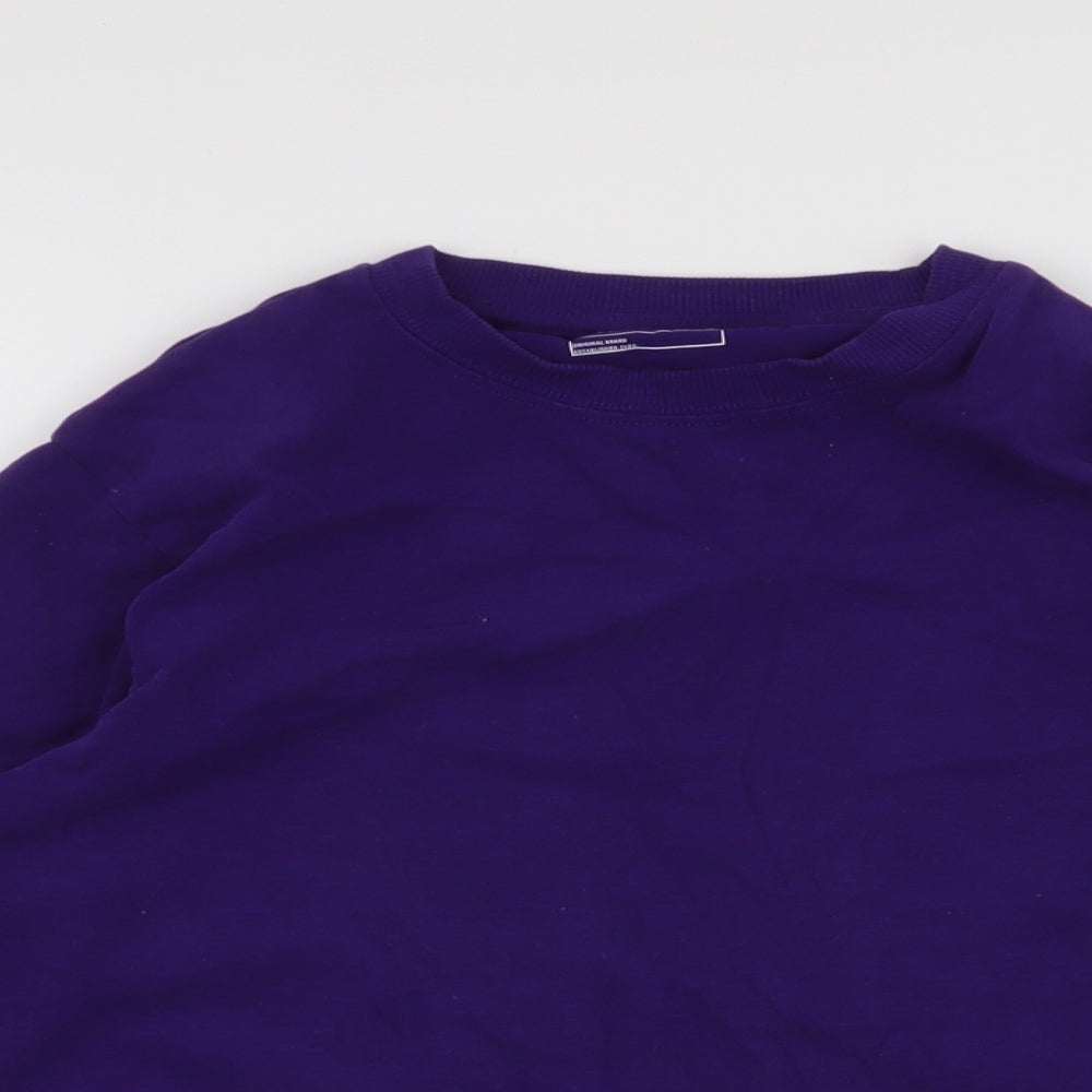NEXT Boys Purple  100% Cotton Pullover Sweatshirt Size 10 Years  Pullover