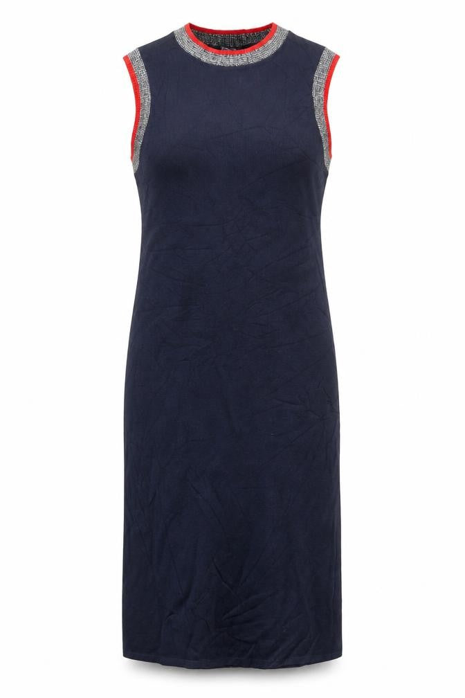Marks & Spencer Womens Blue  Cotton Bodycon  Size 14  Round Neck Pullover