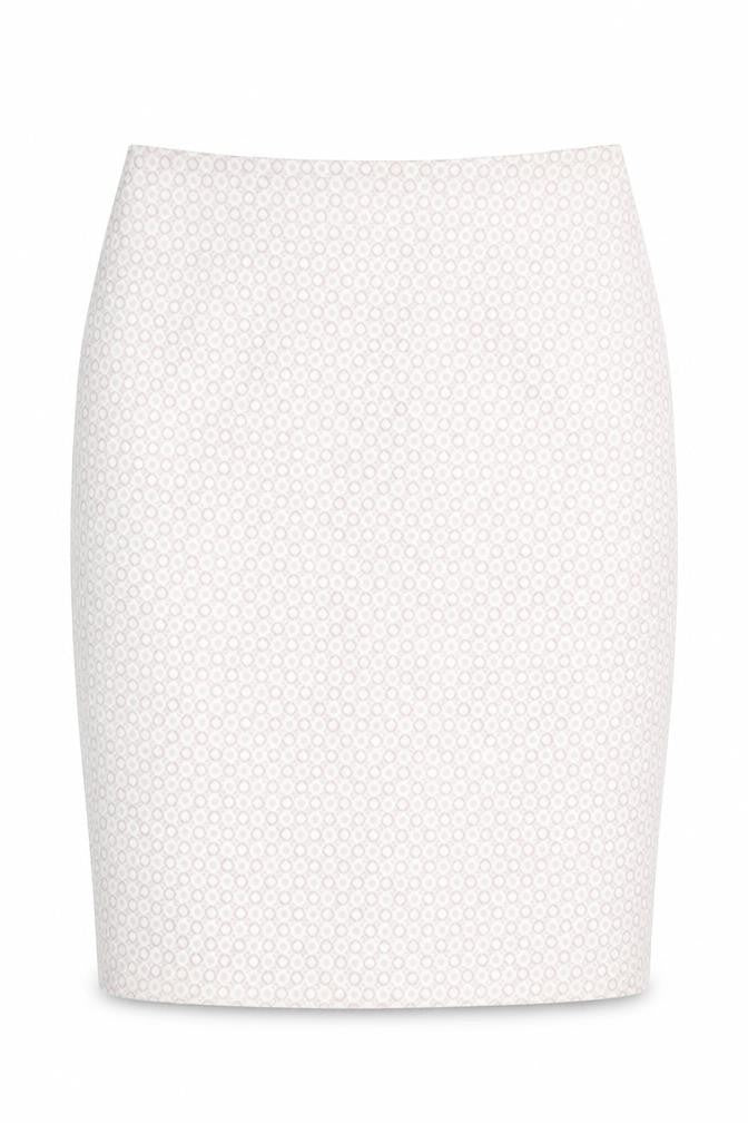 Marks & Spencer Womens Pink Geometric Polyester A-Line Skirt Size 12   Zip