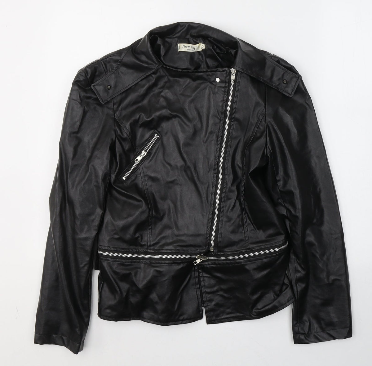 New Light Womens Black   Jacket  Size M  Zip