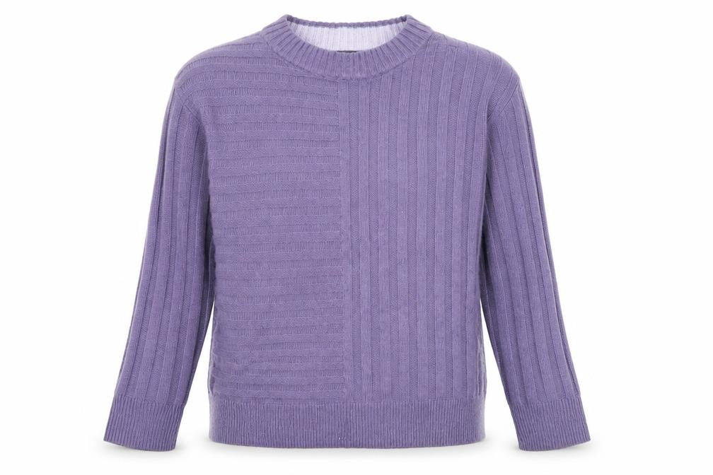 Marks & Spencer Womens Purple Crew Neck  Acrylic Pullover Jumper Size XS