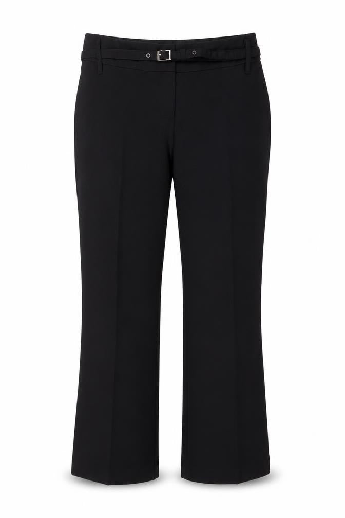 NEXT Womens Black  Polyester Trousers  Size 12 L28 in Regular Button