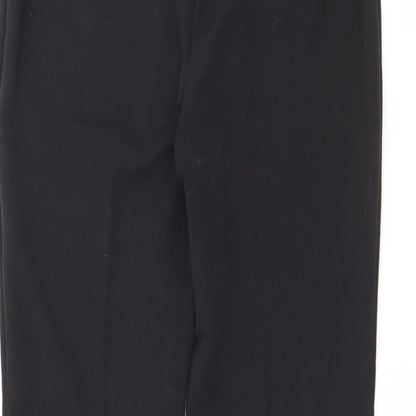 Next Womens Black  Polyester Trousers  Size 12 L28 in Regular Button