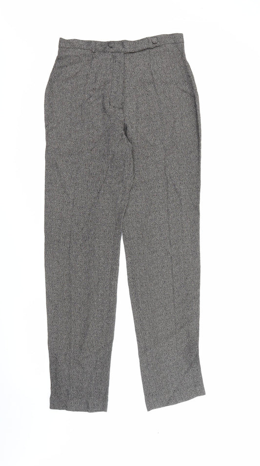 Equivoque Womens Beige  Viscose Trousers  Size 14 L30 in Regular Button