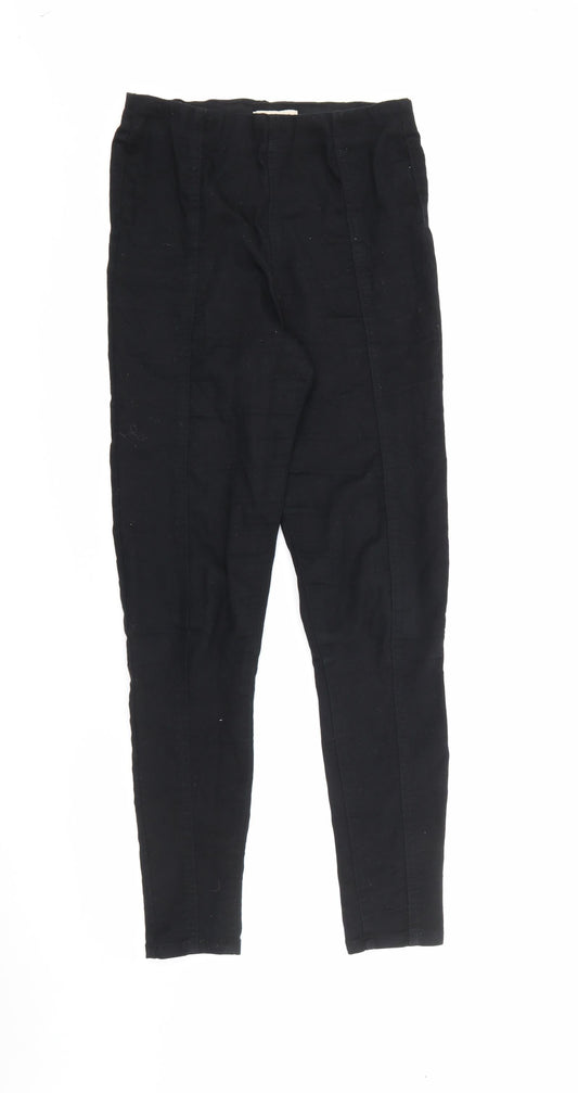 F&F Womens Black  Cotton Jegging Jeans Size 8 L28 in Regular