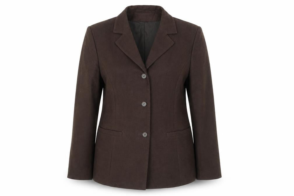 Liza Lovell Womens Brown  Polyester Jacket Blazer Size 16
