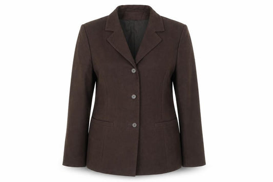 Liza Lovell Womens Brown  Polyester Jacket Blazer Size 16