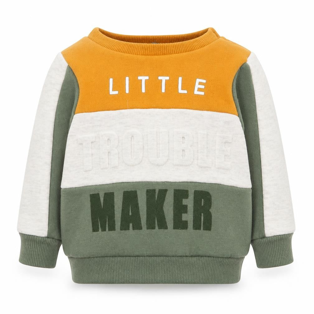 Primark Boys Multicoloured Striped Polyester Pullover Jumper Size 0-3 Months  Snap